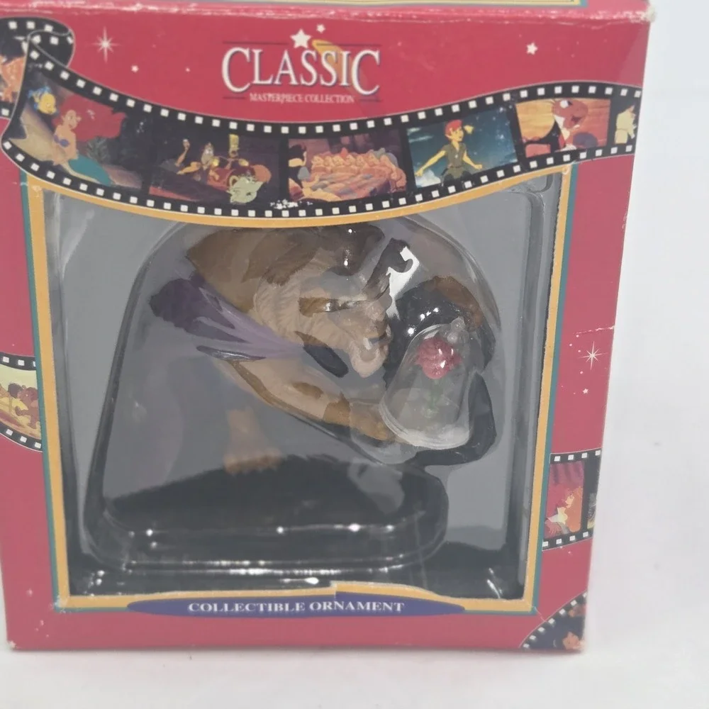 DISNEY BEAUTY AND THE BEAST ORNAMENT CLASSIC MASTERPIECE COLLECTION ROSE MATRIX